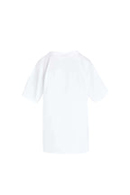 Weißes Oversized-T-Shirt in der Rückansicht.