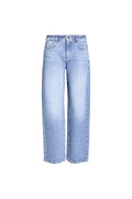 Hellblaue Wide-Leg Jeans, Vorderansicht.
