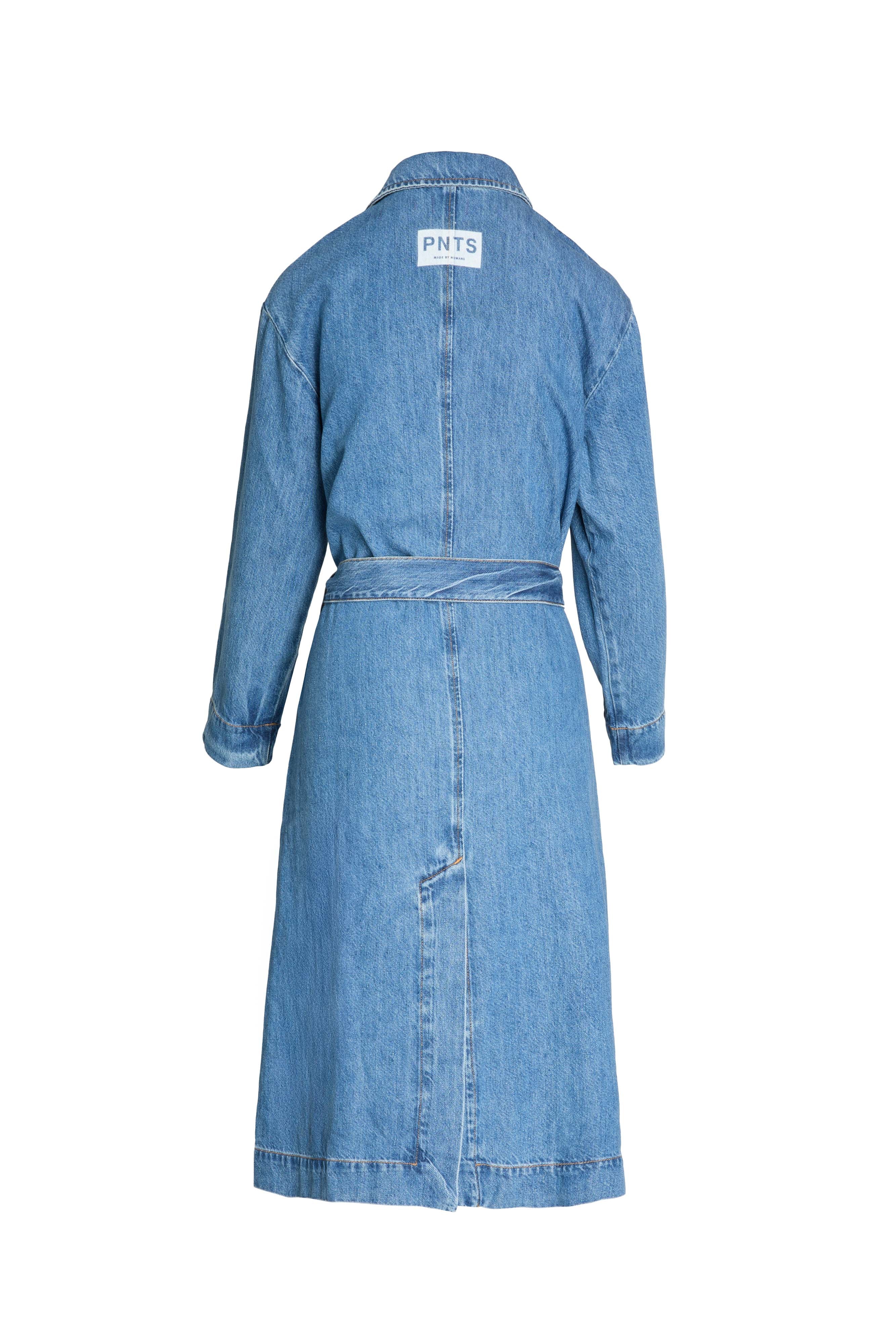Freisteller Hinteransicht: 27_THE SUIT UP TRENCH in hellblau