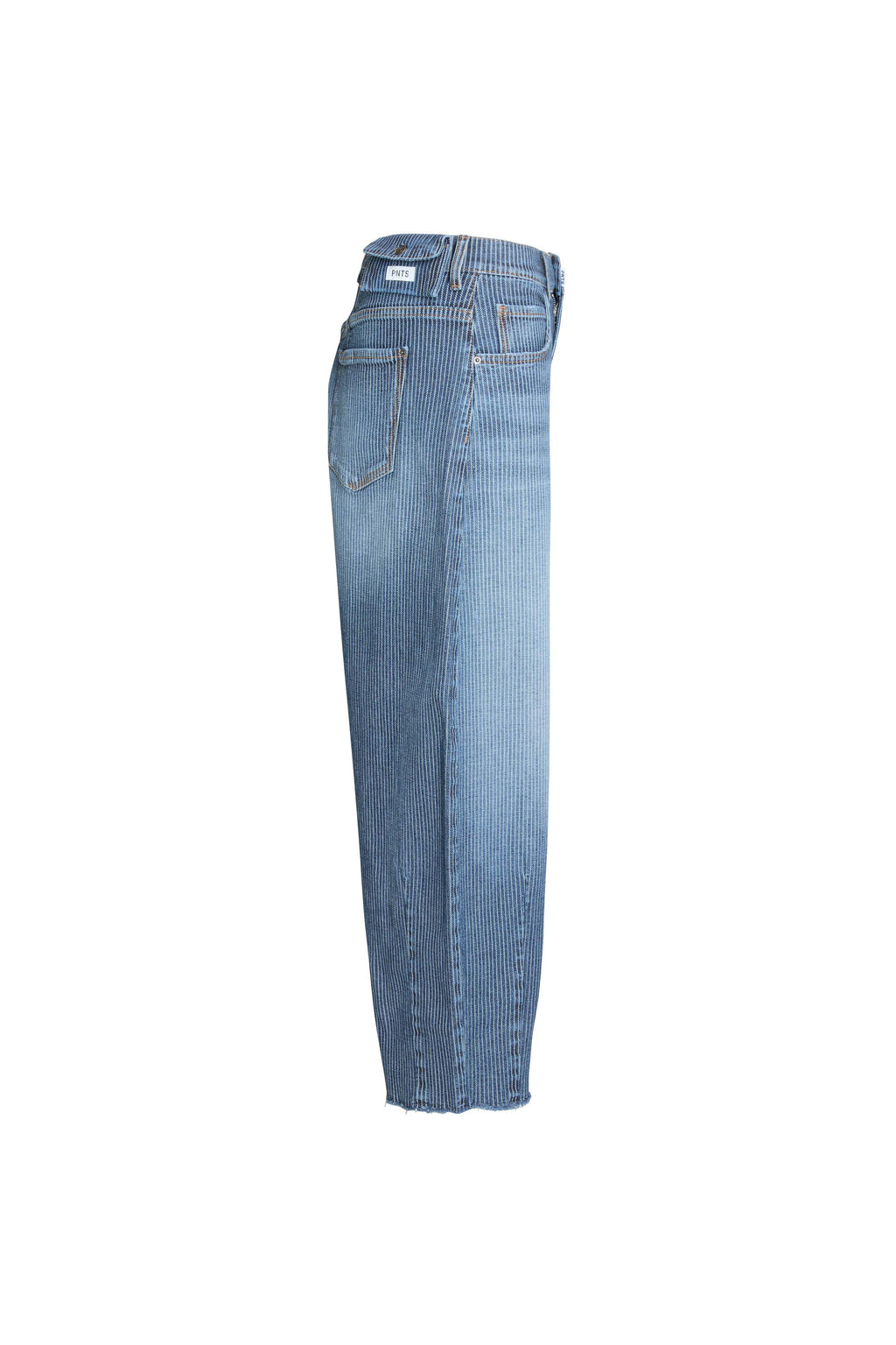 Freisteller Seitenansicht: 05_THE O SHAPE EXTREME STRIPES in mittelblau