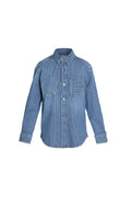 Freisteller Vorderansicht: 27_THE SUIT UP BLOUSE STRIPES in mittelblau