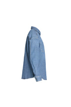 Freisteller Seitenansicht: 27_THE SUIT UP BLOUSE STRIPES in mittelblau