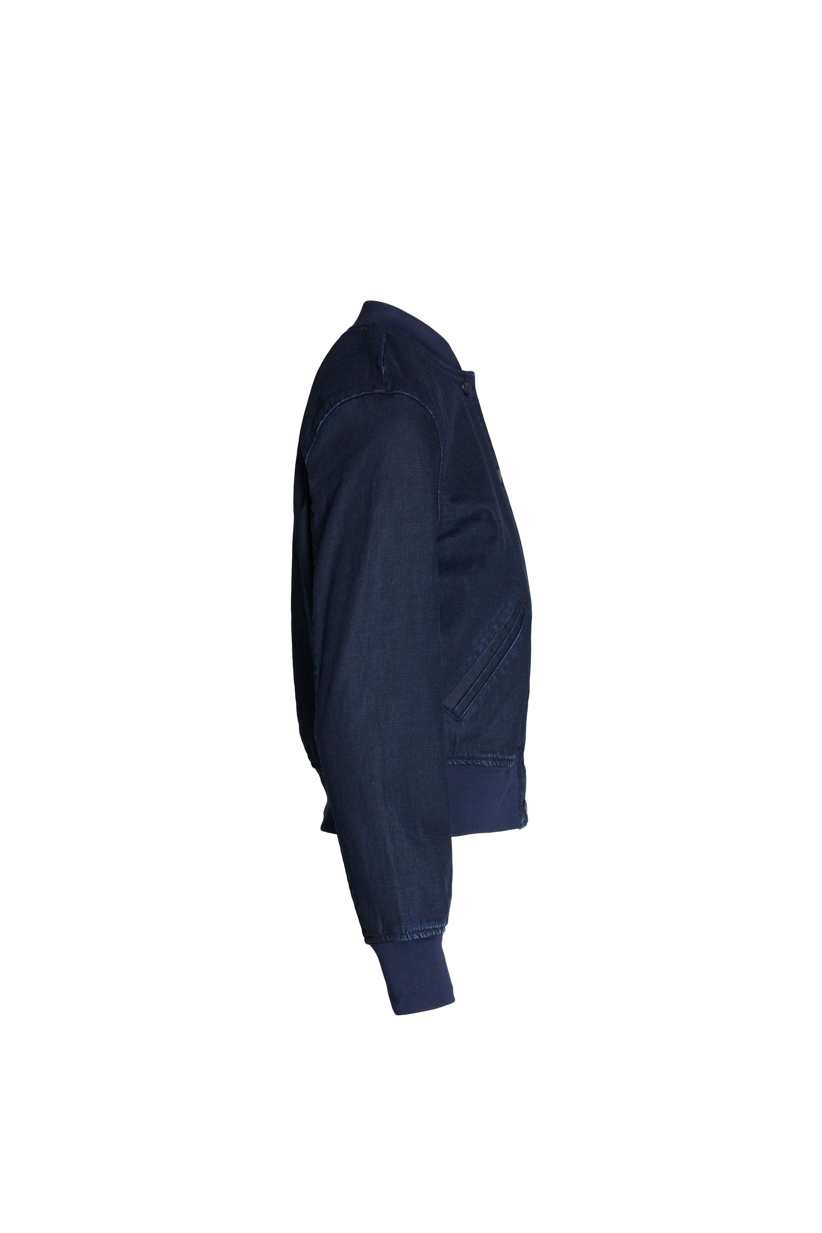 Freisteller Seitenansicht: 27_THE SUIT UP BOMBER in dunkelblau