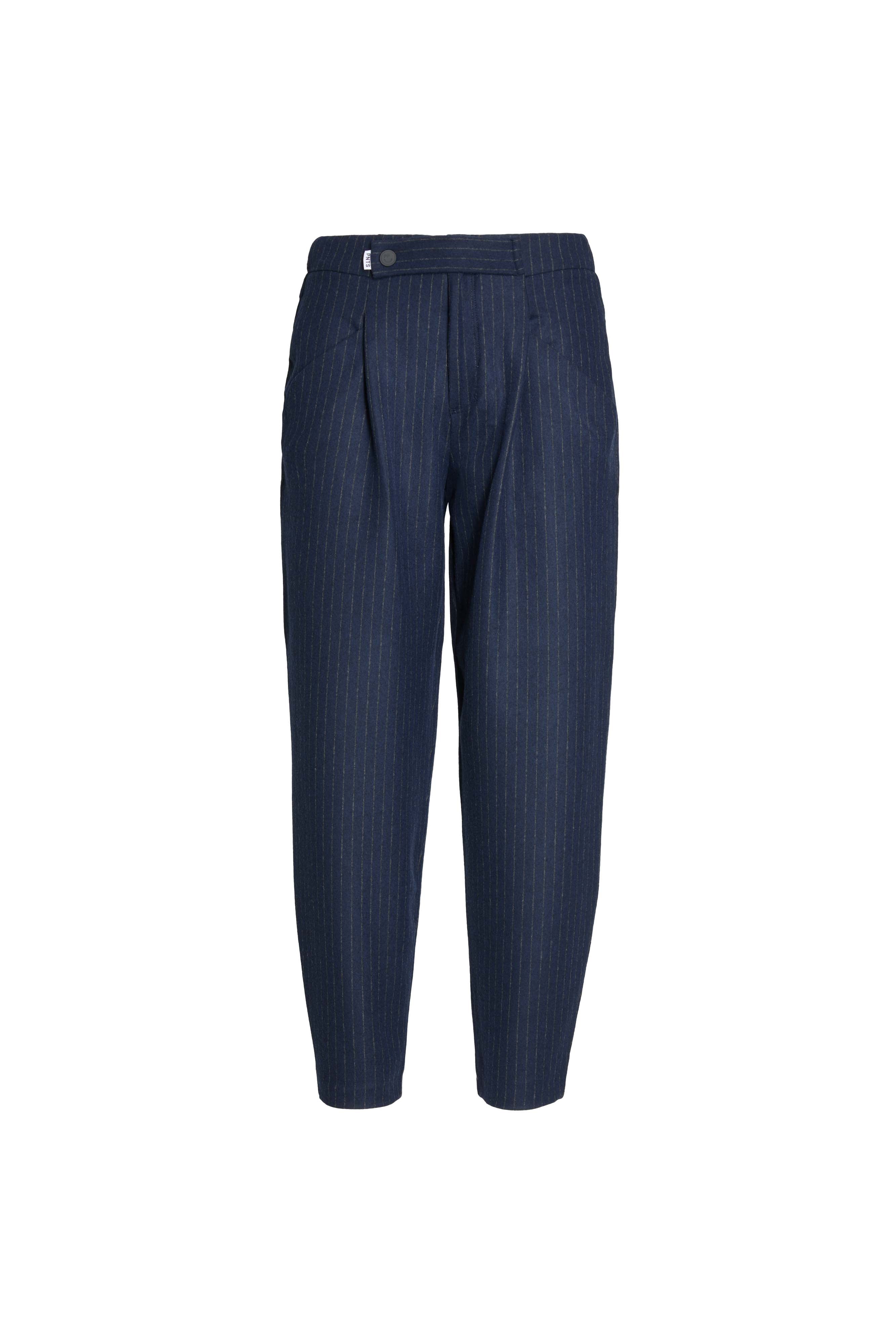 Freisteller Vorderansicht: 06_THE JINO O PINSTRIPE WOOL in dunkelblau